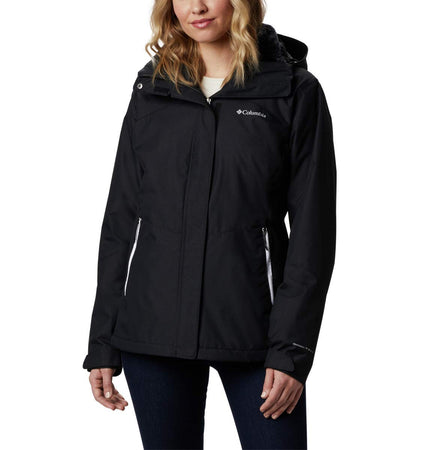 Columbia Women’s Bugaboo II Fleece Interchange Winter Jacket, Waterproof & Breathable, Black,Small